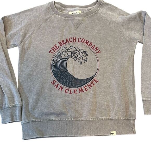 Blue 84 Grey The Beach Company San Clemente California Pullover Sweatshirt S - Picture 1 of 7